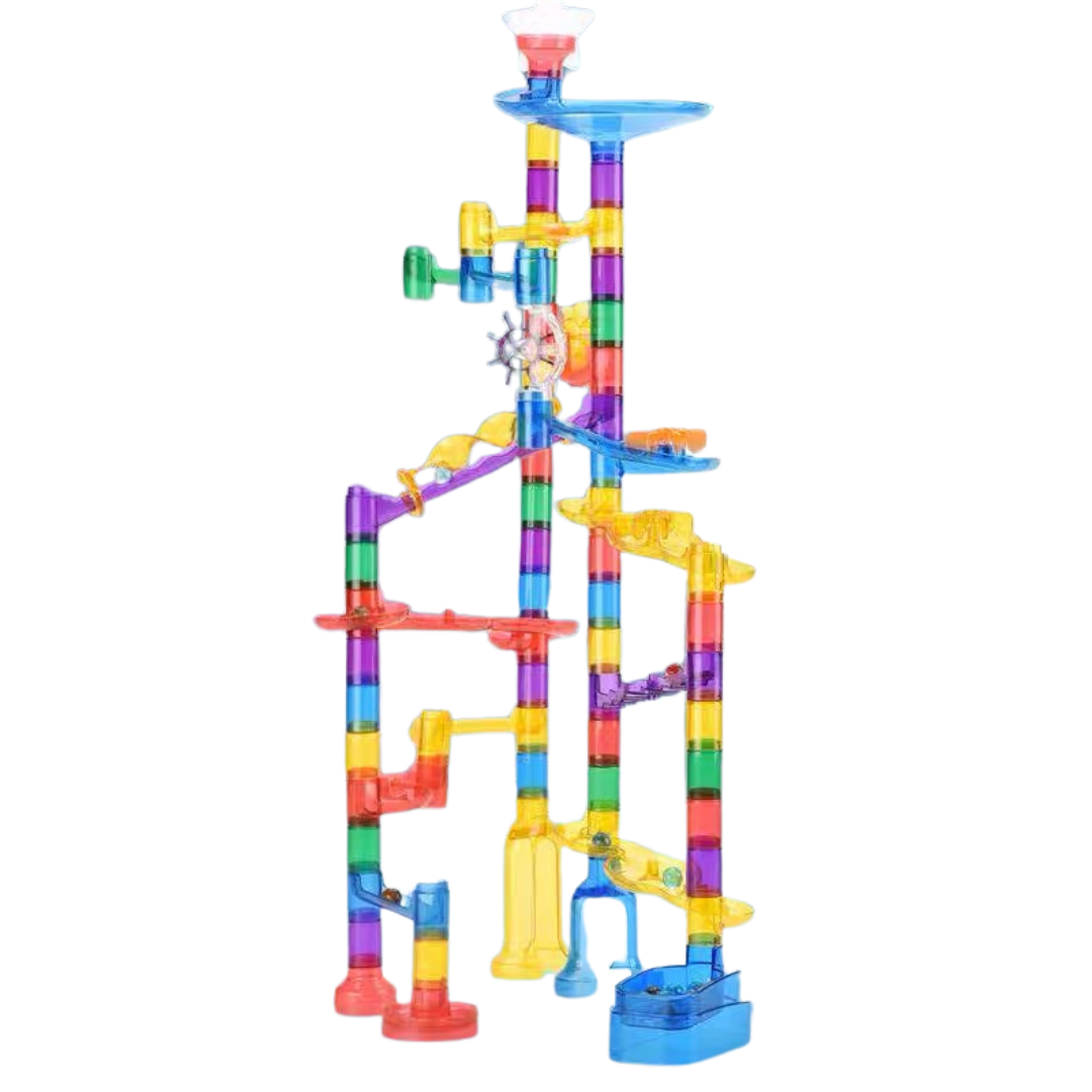 Marble Elevator Run Glow-In-The-Dark Set (84 pcs, ages 4+)